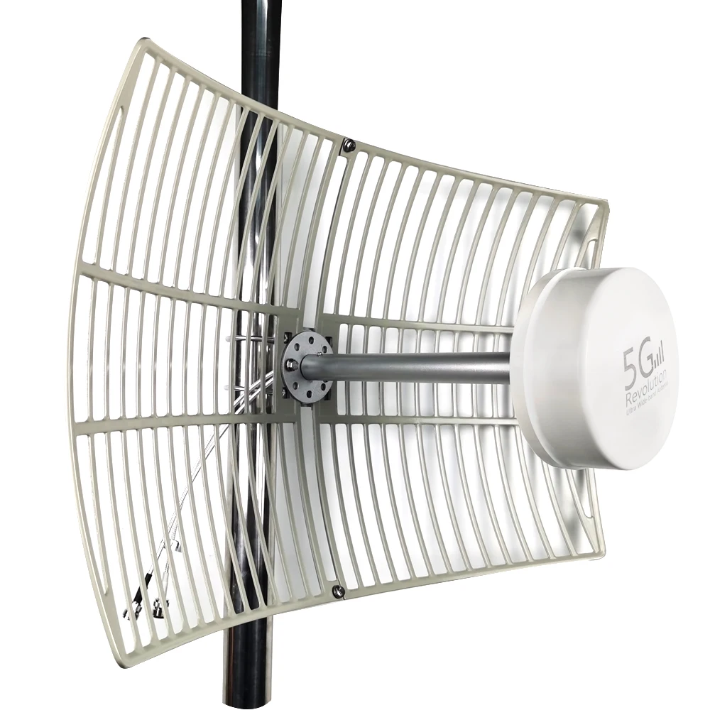 Imagem -03 - Uwb Parabolic Grid Antenna para Reforço de Sinal de Longa Distância Todas as Bandas Disponíveis Zte Hua Wei 3g 4g 5g 6986000mhz