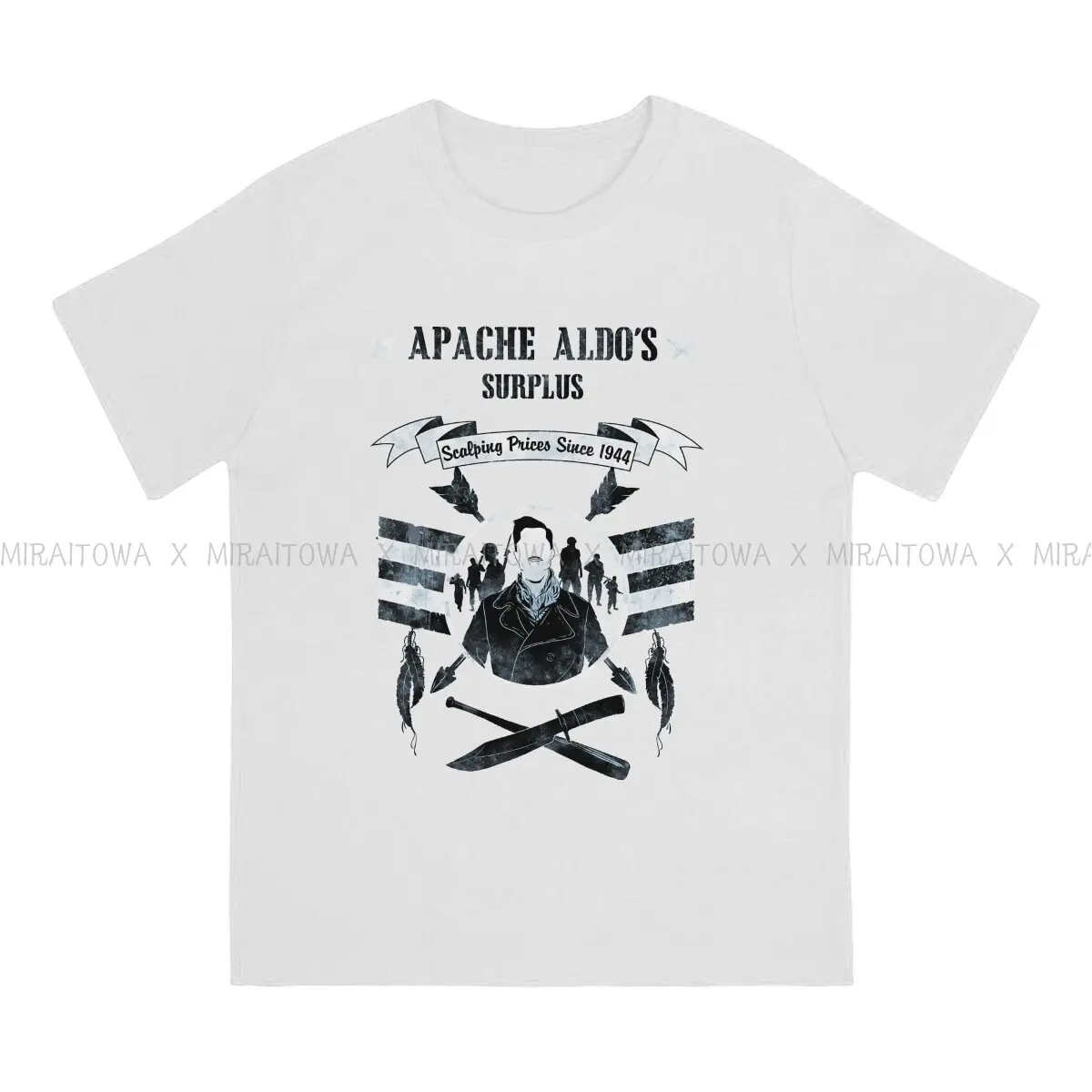 Inglourious Basterds Aldo Raine 100% Cotton TShirts Apache Aldo's Surplus Store Personalize Homme T Shirt New Trend Clothing