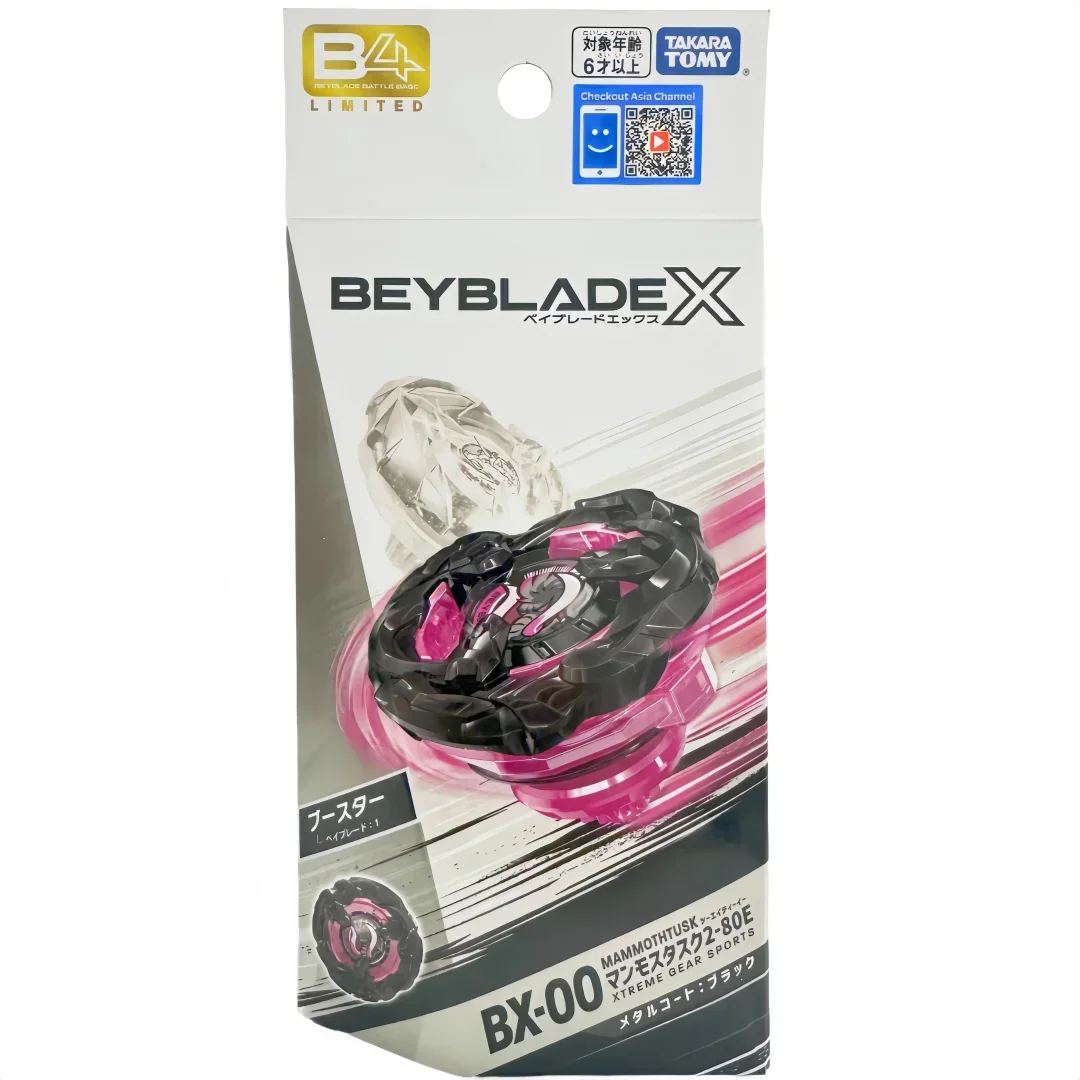 

ПОДЛИННЫЙ TAKARA TOMY BX-00 Battle X Mammoth Tusk 2-80E Металлическое покрытие Черная версия с оригинальной упаковкой Ограниченная редкая се