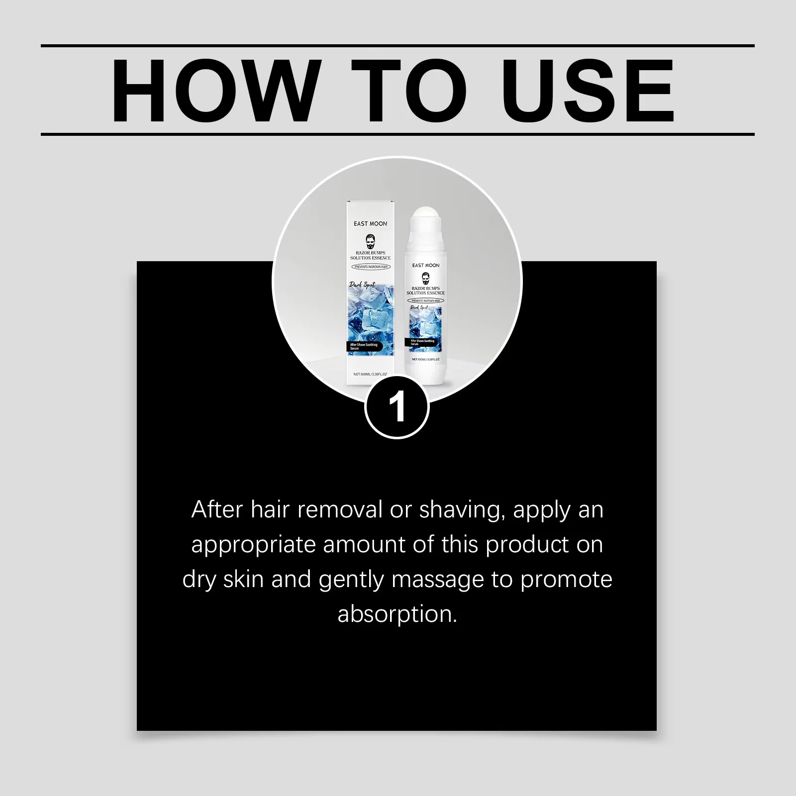 

East Moon Men Aftershave Care Essence Reduce Damaged Moisturize Dry Soothing Pain Growth Inhibition Beard Remove Nourish Serums