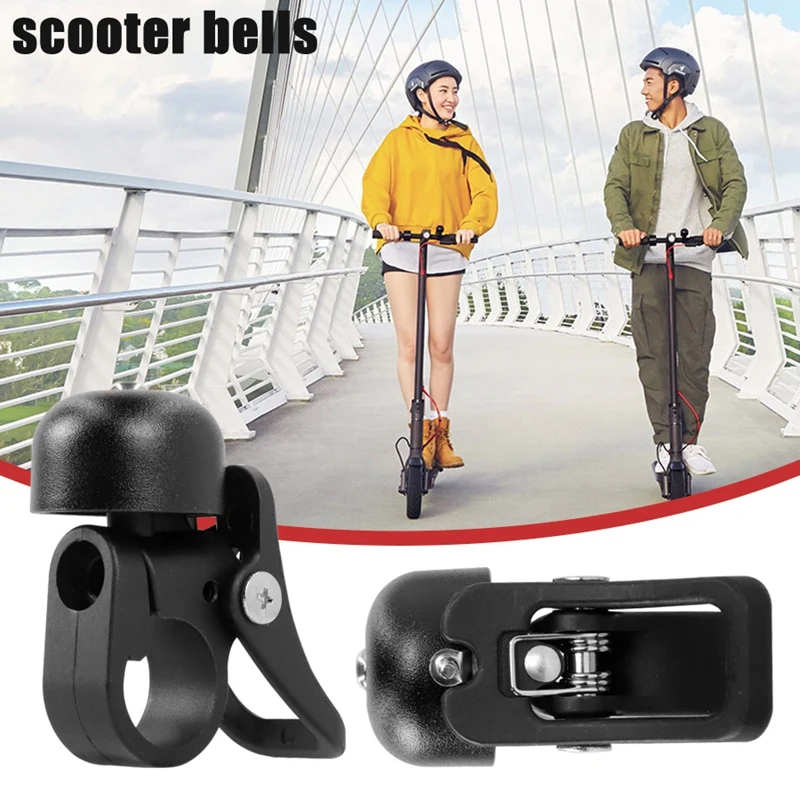 Boucle de klaxon de cloche de scooter d'alliage d'aluminium avec le support rapide de dégagement, Xiaomi M365 Pro 1S, pièces de scooter électrique, 2PCs