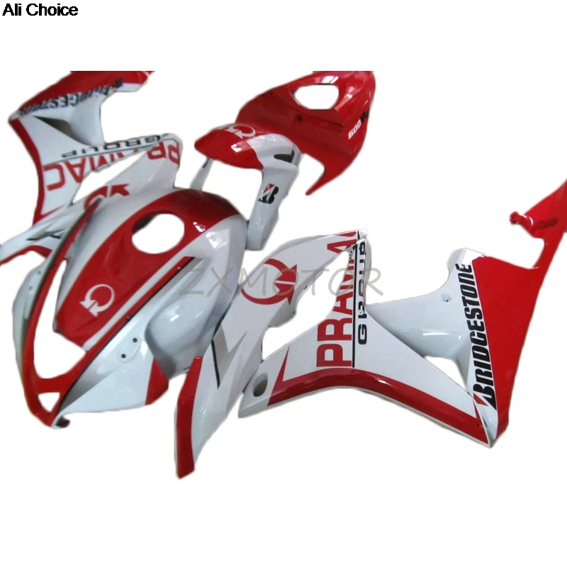 Rebuild For Honda CBR600RR F5 2007 2008  Fairing Kit cbr600rr f5 07 CBR 600 RR 08  Red White fairings 06