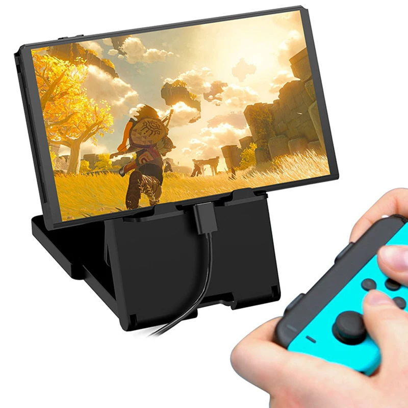 Switch PlayStand Bracket Adjustable Angle Bracket for Nintendo Switch/Lite/OLED Console Foldable Switch Bracket PlayStand