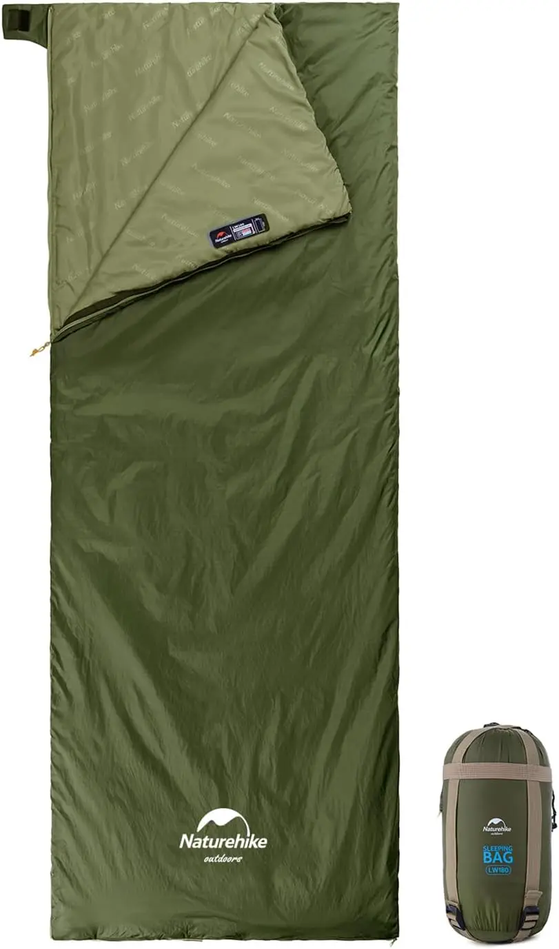 

Ultralight Envelope Sleeping Bag - Waterproof, Portable with Compression Sack for 3-Season Camping, Hiking, Travel