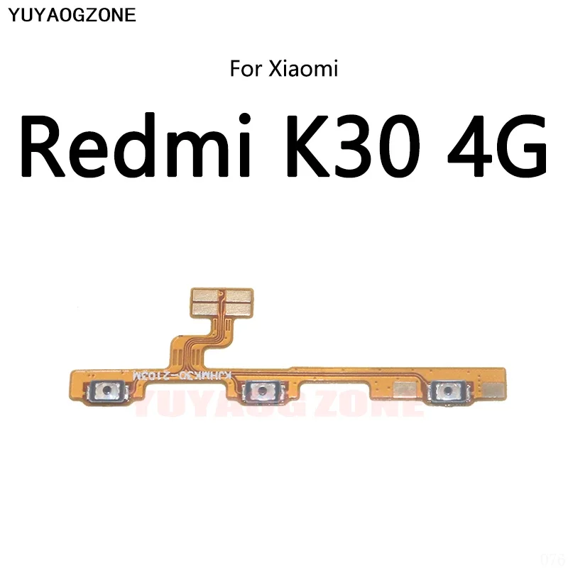 10 SZTUK / LOT dla Redmi K30 Pro K20 K30S 5G 4G K30i Ultra Przycisk zasilania Przełącznik głośności Przycisk wyciszenia Włączanie / Wyłączanie Elastyczny kabel