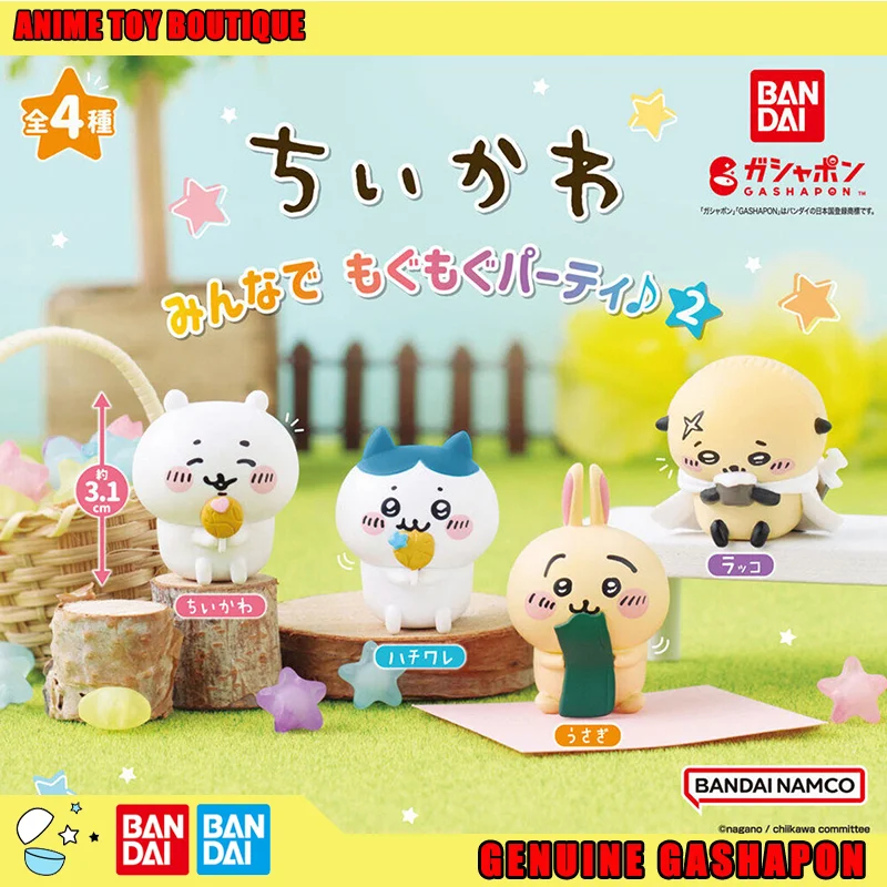 

Bandai Genuine Chiikawa Figures Usagi Hachiware Rakko Q-version Doll Food Themed Ornament Gashapon Official Original