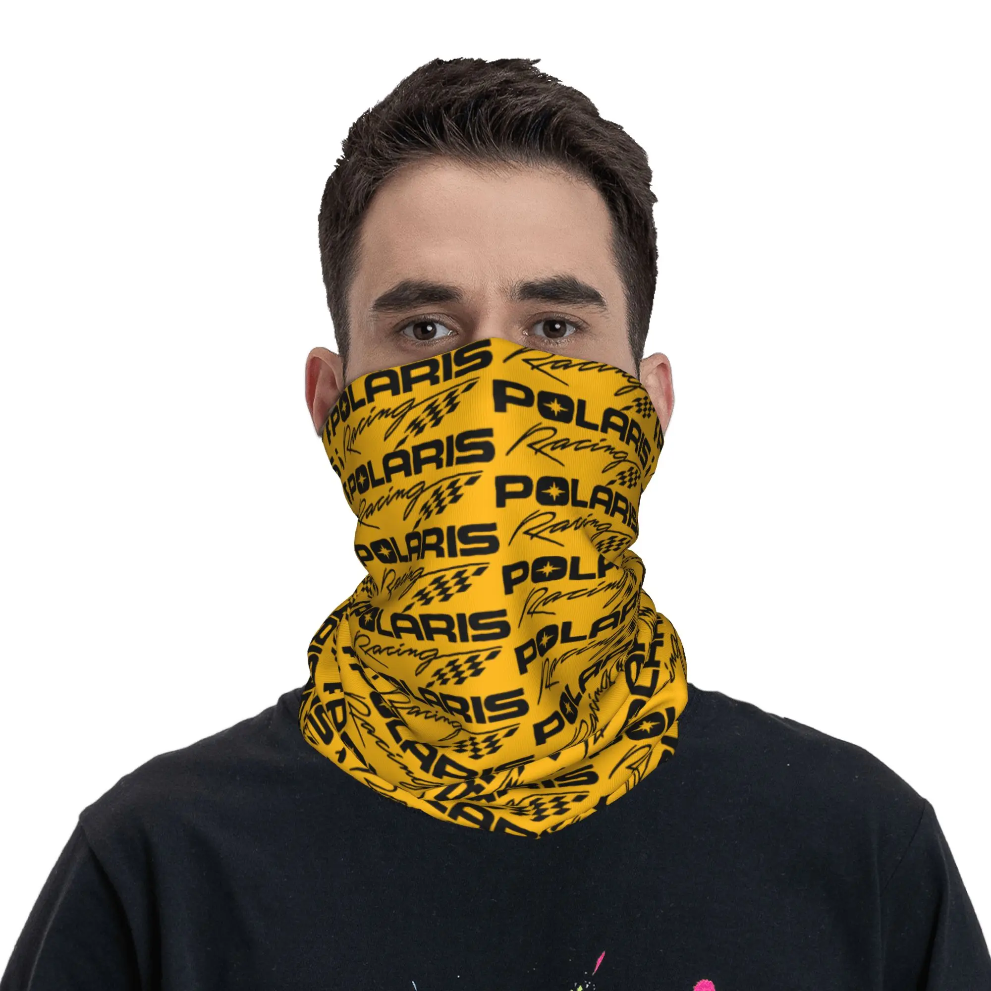 Custom P-Polaried Winter Headband Neck Warmer Men Women Hiking Hunting Tube Scarf Motor Racing Sport Car Face Bandana Gaiter