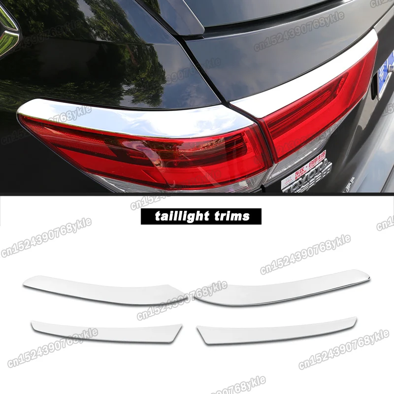 

car rear light taillight tail frame trims for toyota highlander 2013 2014 2015 2016 2017 2018 2019 kluger xu50 accessories auto