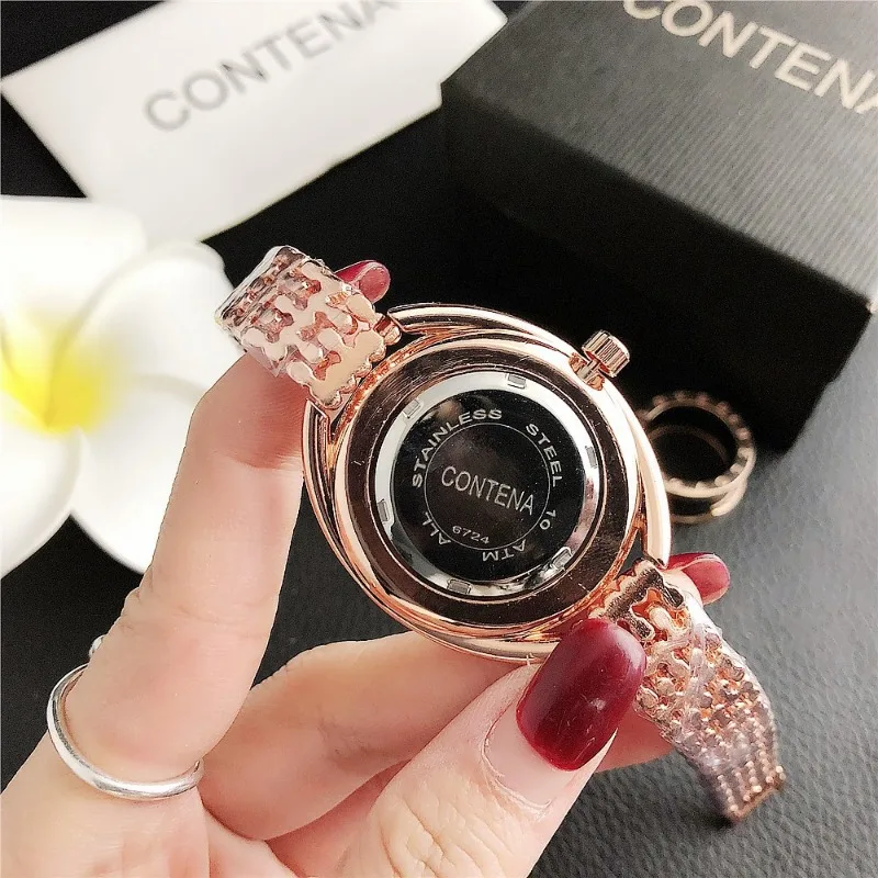 2025New Ladies' Temperament Business Watch Artistic Trend Flowing Diamond Quartz Exquisite Elegant Waterproof Watch
