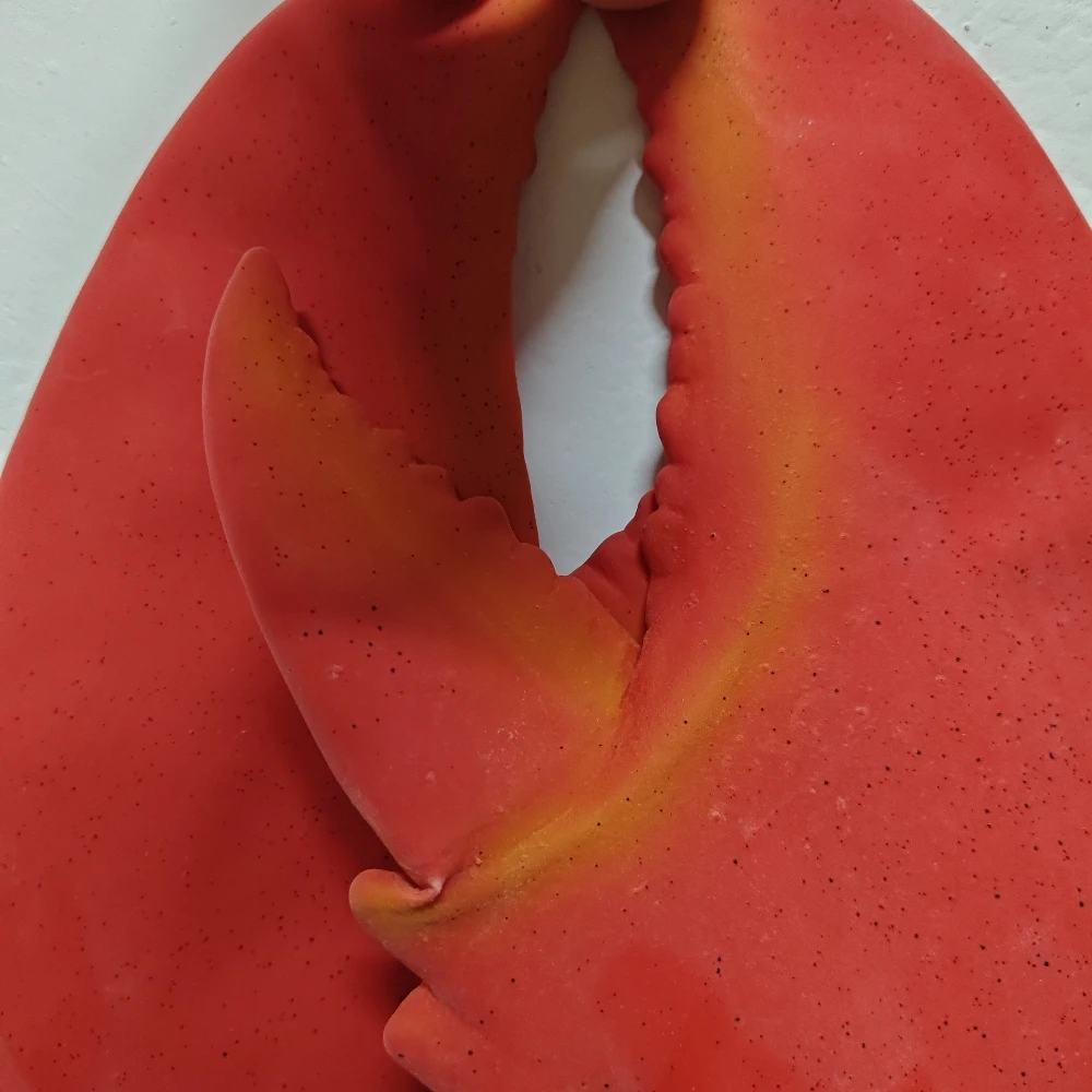 مضحك جراد البحر كراب مخالب قفازات الأيدي سلاح الدعائم هالوين زي اكسسوارات فنجر الدعائم الحيوان تأثيري لعبة حفلة الدعائم