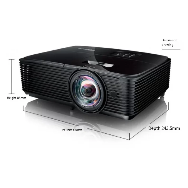 Short Throw ProjectorHD Office Education Teaching ConferenceSchool Training KTV Entertainment Projector 1280*800 3500 Lumens