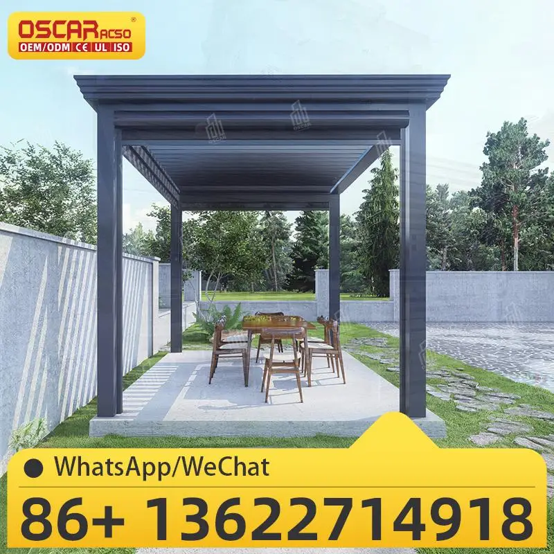 

Устойчивый водонепроницаемый пульт дистанционного управления, моторизованная беседка, крыша жалюзи для сада, патио, балкона, беседки