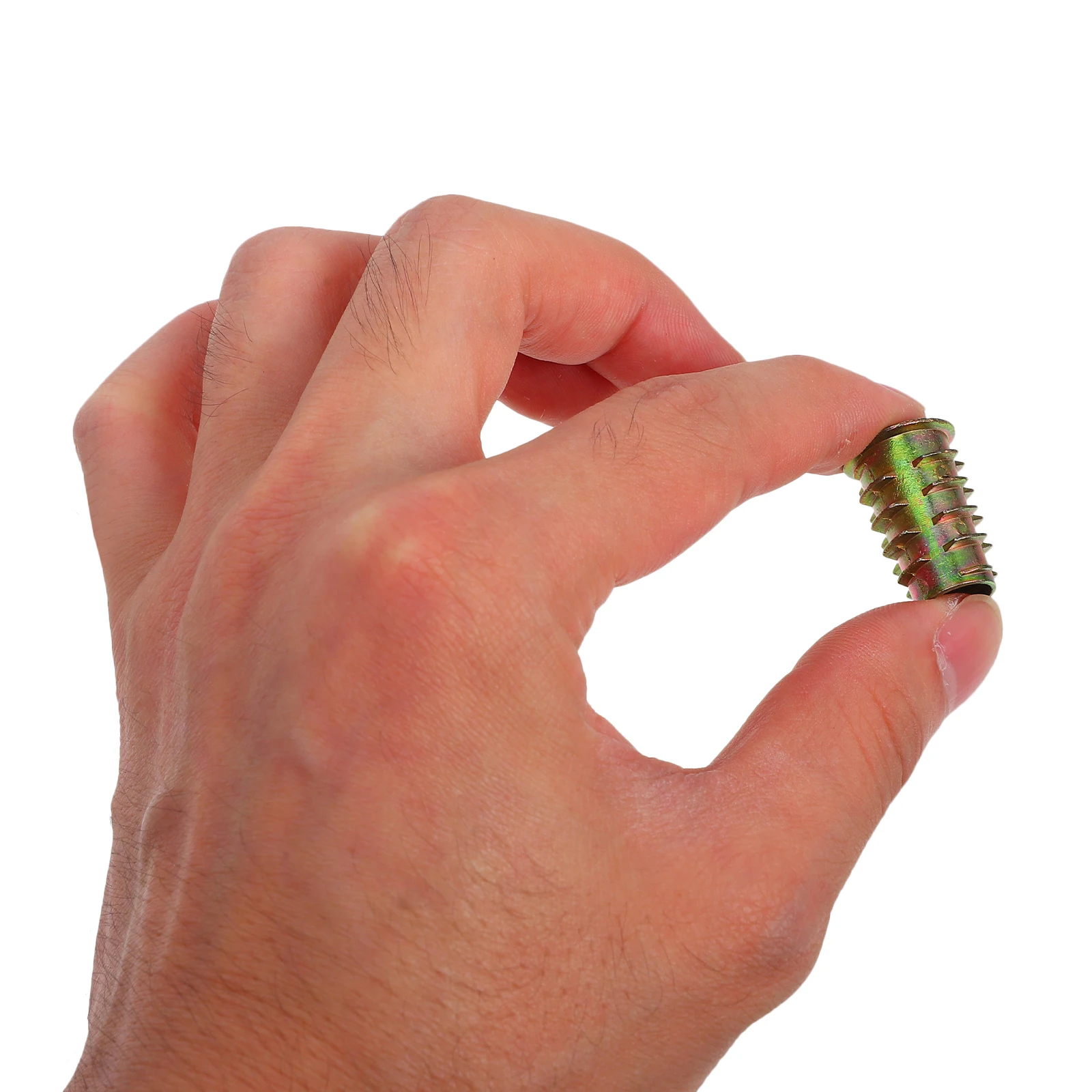 

100pcs Drive Nut Embedding Zinc Alloy Wedge Inserts Furniture Screws Threaded Fastener Oxidation Resistant for Carpenters