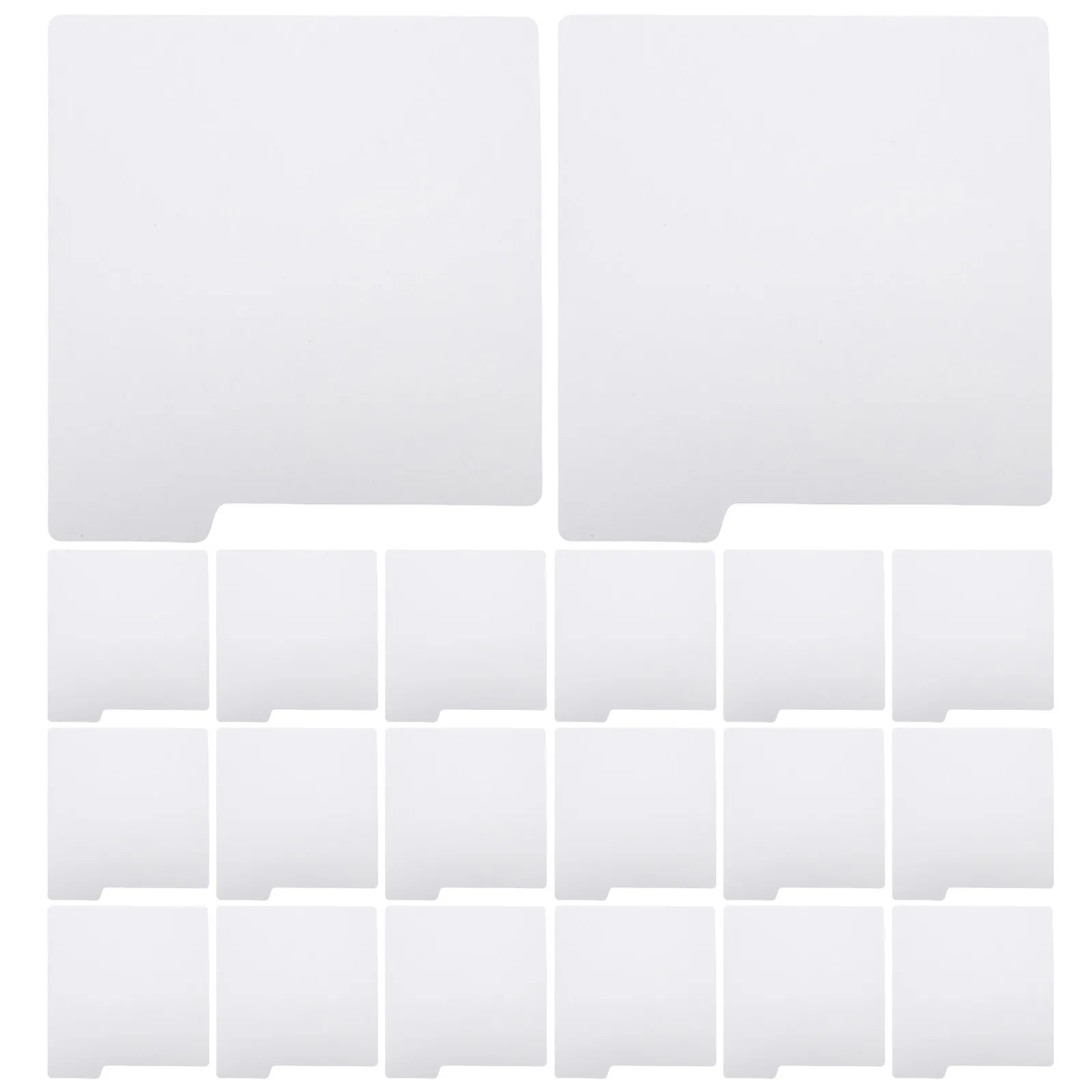 

20Pcs Comic Book Dividers Plastic Separator Cards Magazine Box Index Tabs Write-on White Label Shelf Organizer Storage Sorting