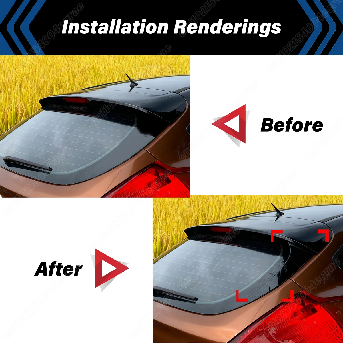 For Ford Focus Hatchback 2015 2016 2017 2018 Rear Window Side Wing Car Exterior Upgrade Auto Modification Accessories Exterior