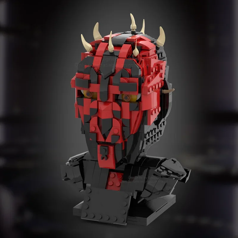 NEW 592PCS MOC Famous Movie Maul Helmet Collection DIY Education creative idea Children Brick Toy Birthday Building Gift Blocks