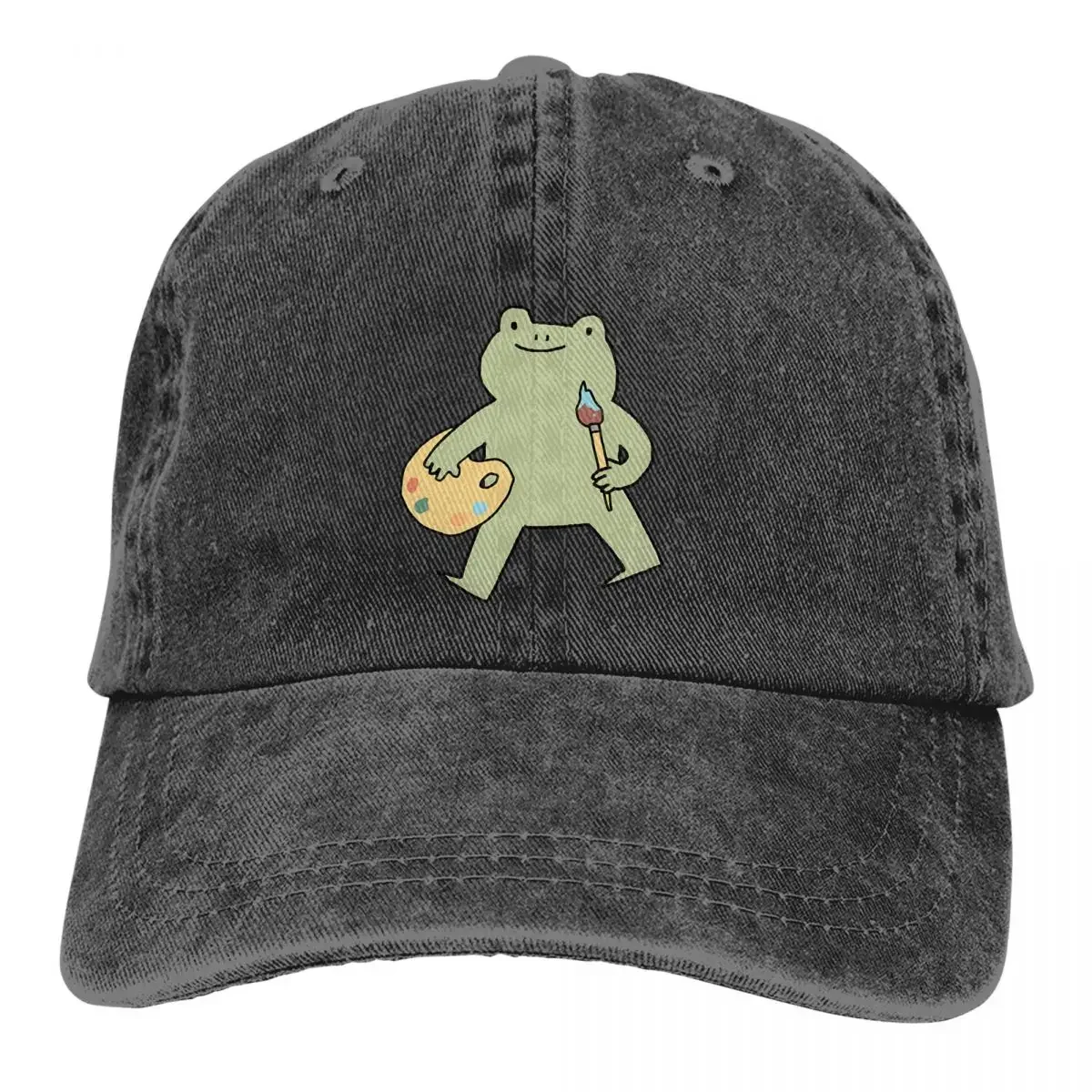Frog Artist Baseball Caps Peaked Cap Sun Shade Hats for Men