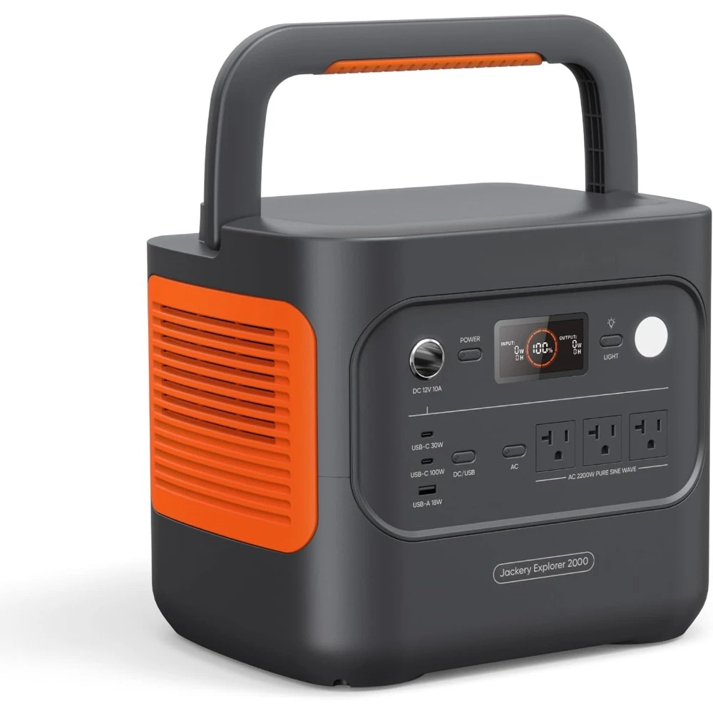 2200W Solar Generator, USB-C PD 100W Fast Charging for Emergencies, Power Outages, Alternative Energy Generators