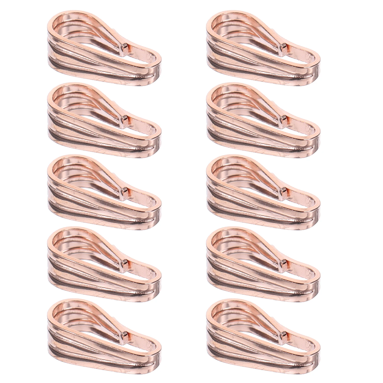 

10pcs Jewelry Clasps Diy Necklace Connectors Metal Pendant Connectors Charm Pinch Bails Necklace Pendant Link Buckle Snap Bail
