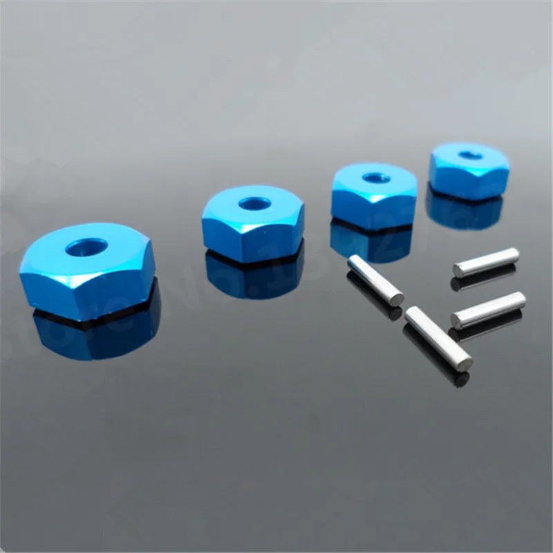 1 Set 102042 (02134) 4Pc Hsp 1/10 Modellen Upgrade Onderdelen Aluminium Wiel Hex Met Pin Voor 1/10 Schaal 4wd Rc Auto