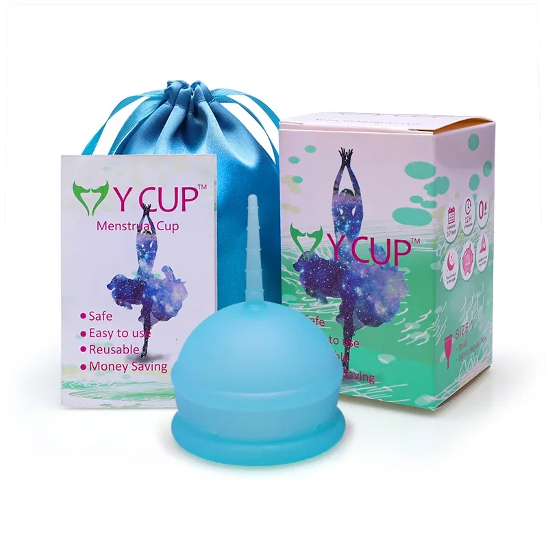 Coupe Menstruelle Médicale en Silicone pour Femme, Hygiène Féminine, Qualité Souple avec Étui de Rangement, Anti-Fuite, Réutilisable, Taille S/L