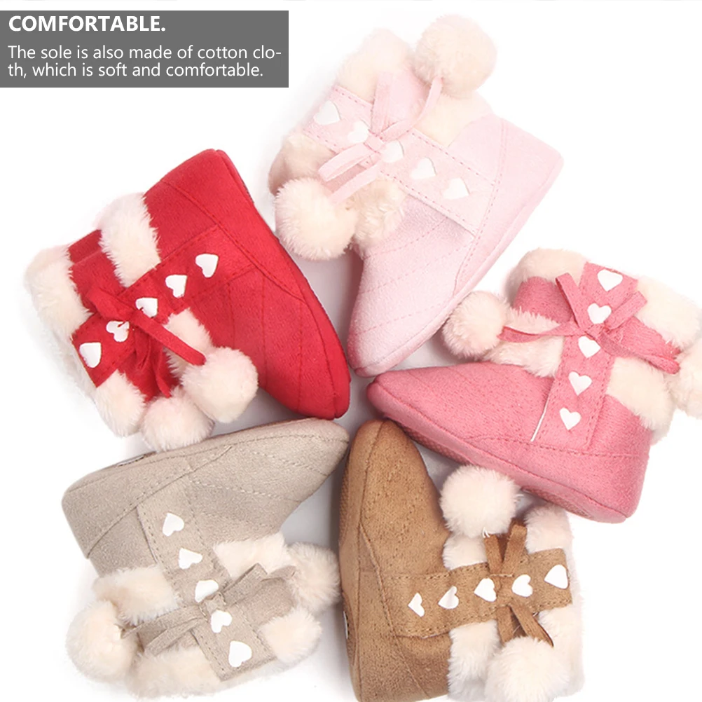 

Winter Shoes Christmas Boots and Women Snow for Girls Newborn Boy Cotton Toddlers