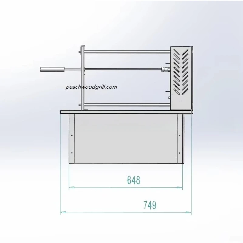 Brazilian Premium BBQ Grills 11 SKEWERS for Rotisserie Cooking
