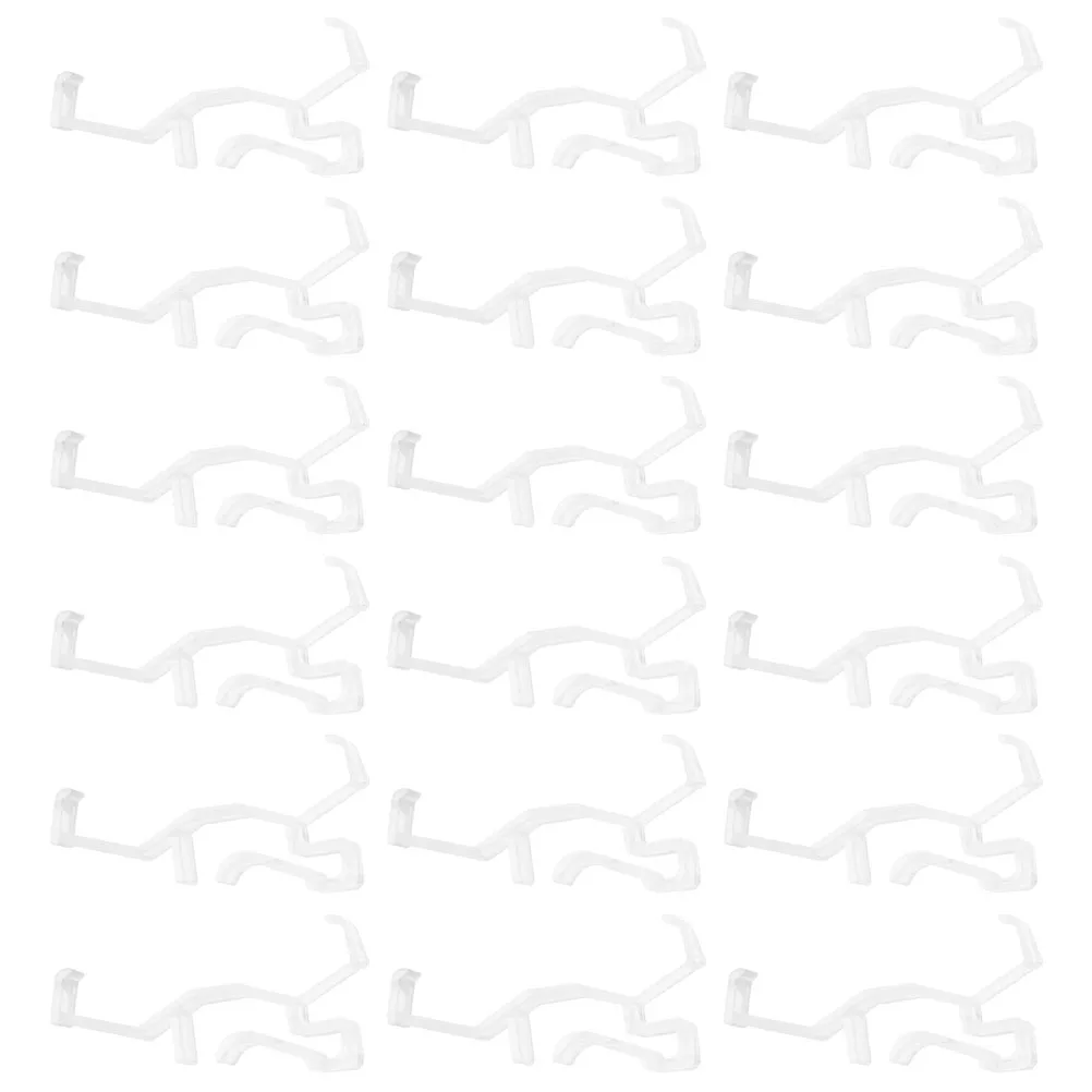 

30 pcs Hidden Valance Clips Clear Plastic Retainer Holder For Horizontal Wood Blinds Easy Installation Window Blind
