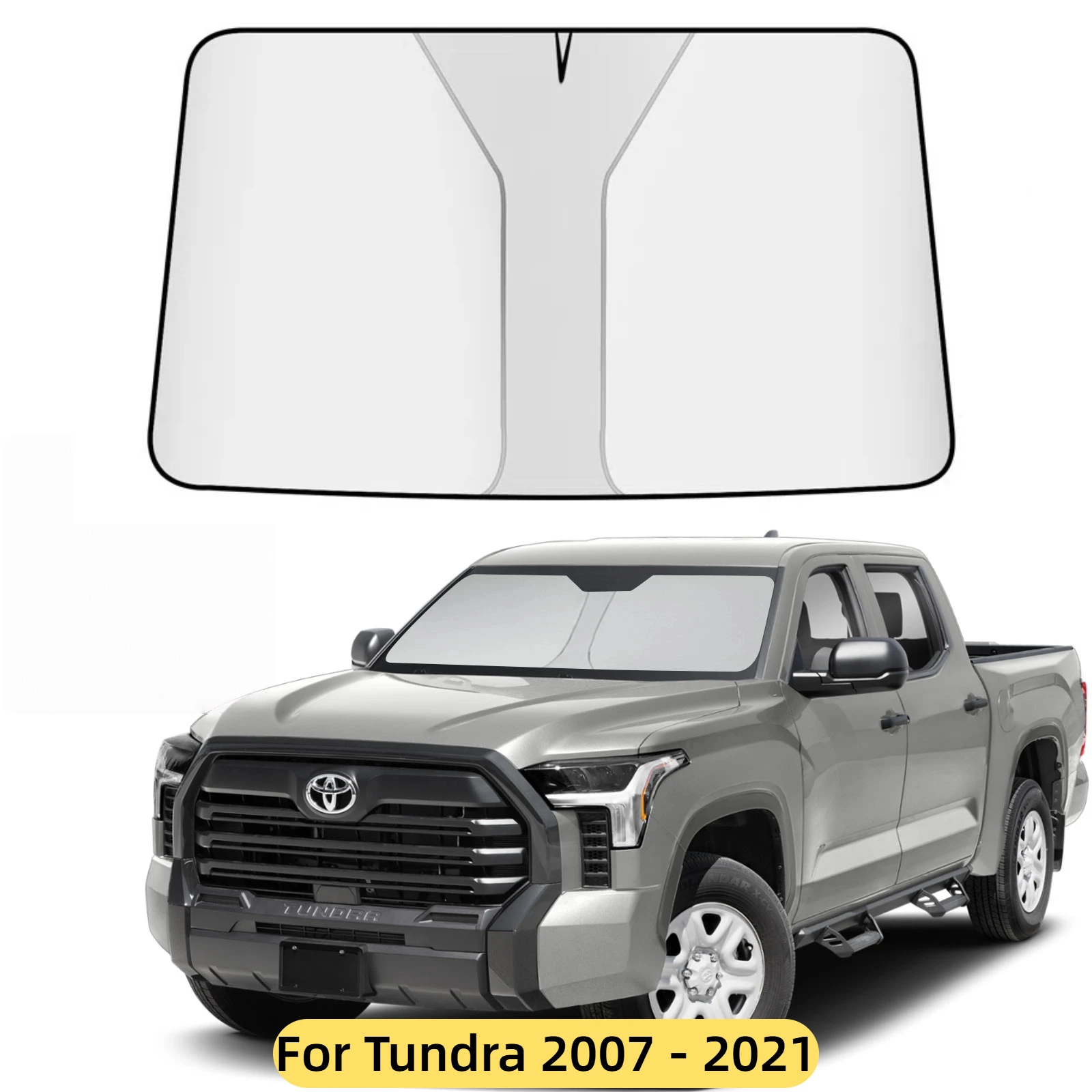 

For Toyota Tundra 2007 - 2021 Car Windshield Sunshade Cover Front Window Sun Shade Visor Auto Interior UV Protection