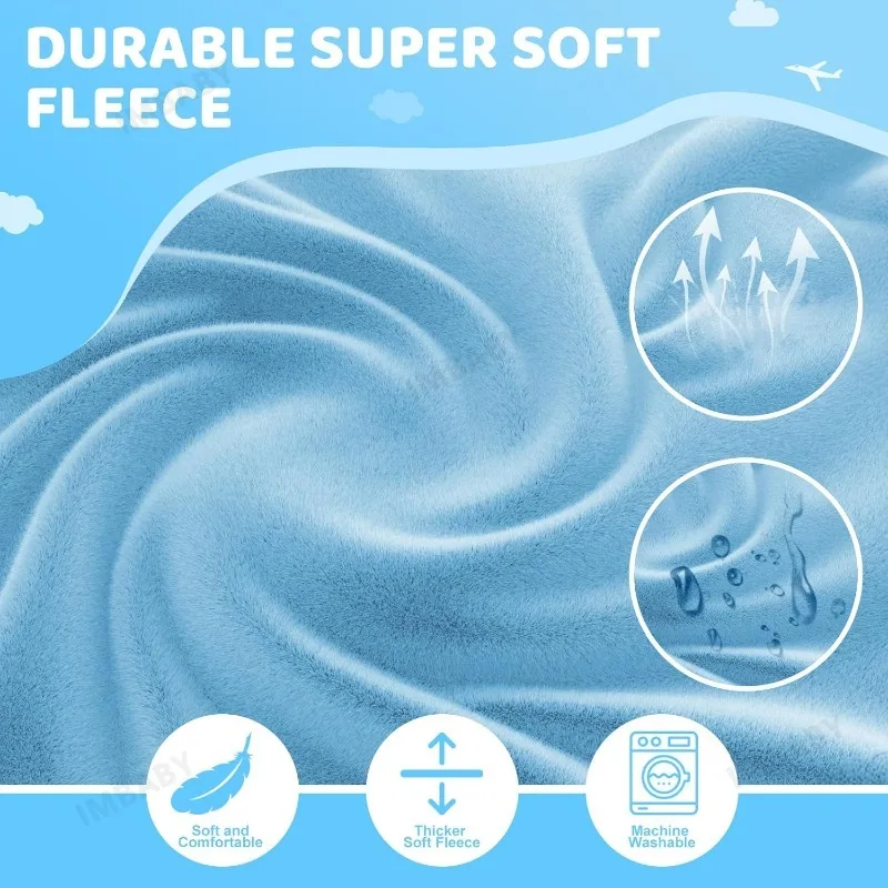 IMBABY Children's Essential Airplane Bed, Portable & Extendable Seat Extender for Long-Distance Flights, Under 5Y Travel Hammock