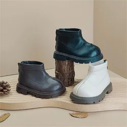 Zapatos de cuero para bebés, botines de suela suave, a la moda, para niños pequeños de 15 a 25 años, Otoño, 2024