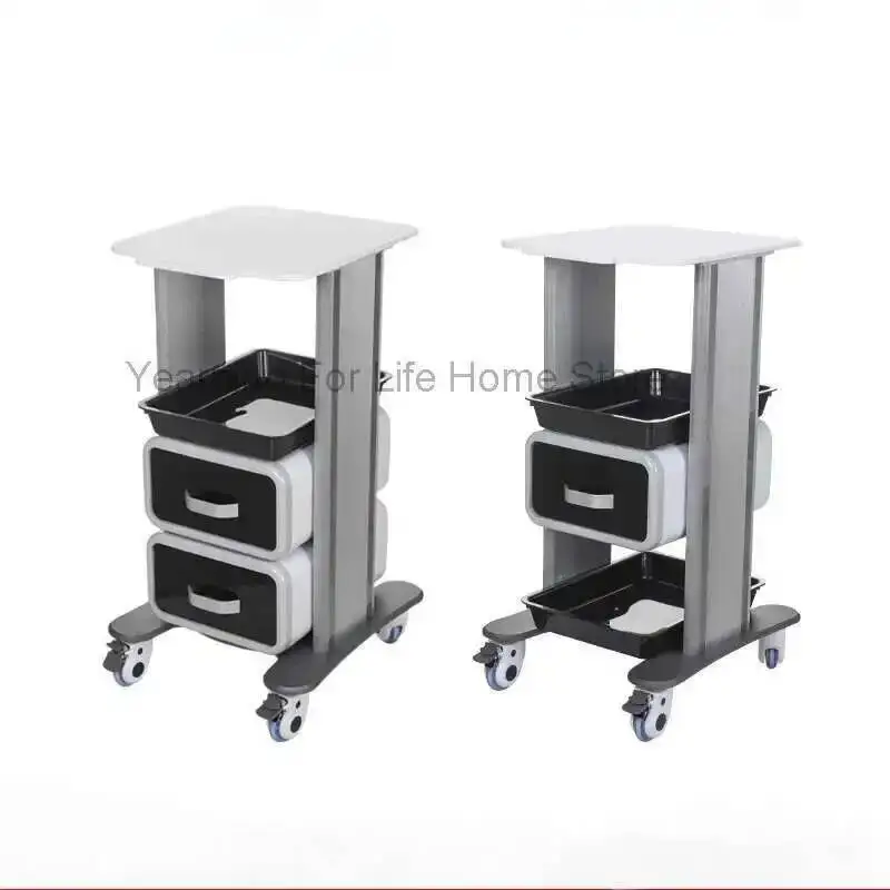 

Beauty Salon Dental Tools Cart Multifunction Storage Shelf Utility Salon Trolley Hotel Salon Furniture Kosmetik Wagen FYST