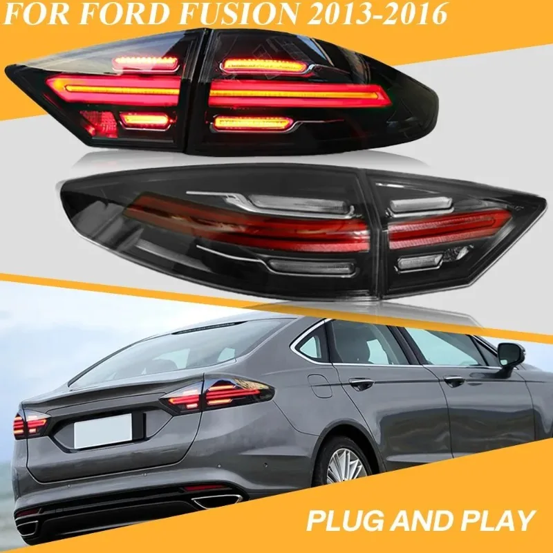 

Для Ford Fusion 2013-2016 светодиодные задние фонари дымчатые задние фонари черный корпус левая и правая пара