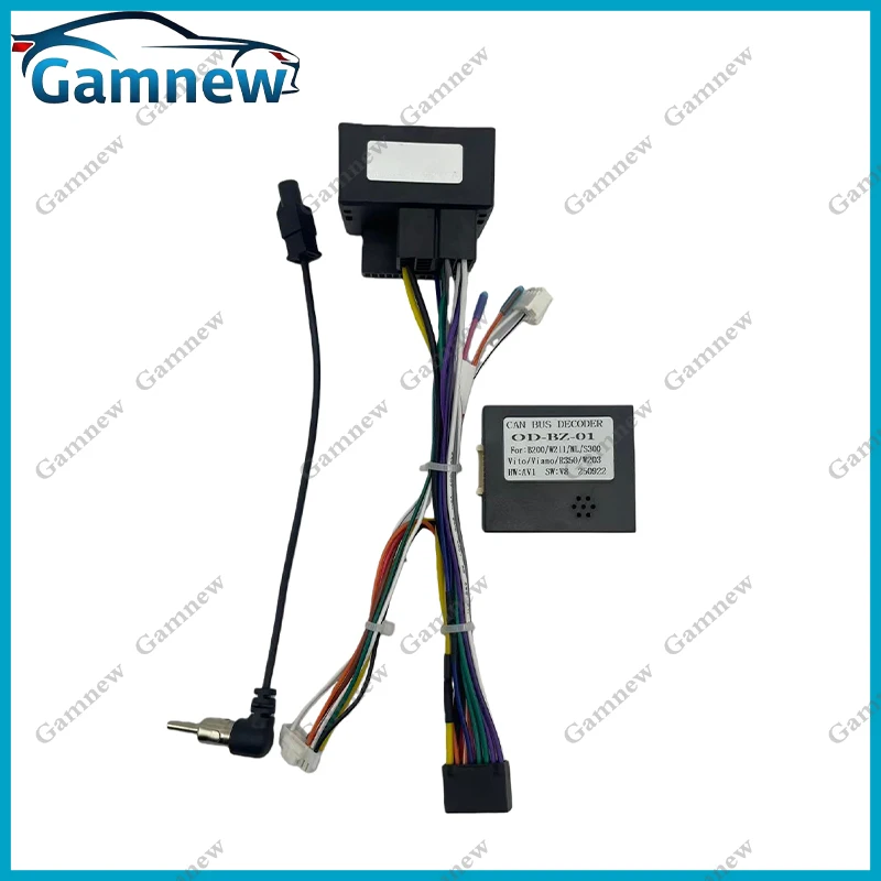 Car 16PIN Android Wire Harness Adapter Canbus Box Decoder For Mercedes Benz E Class W211 W212 2008-2016