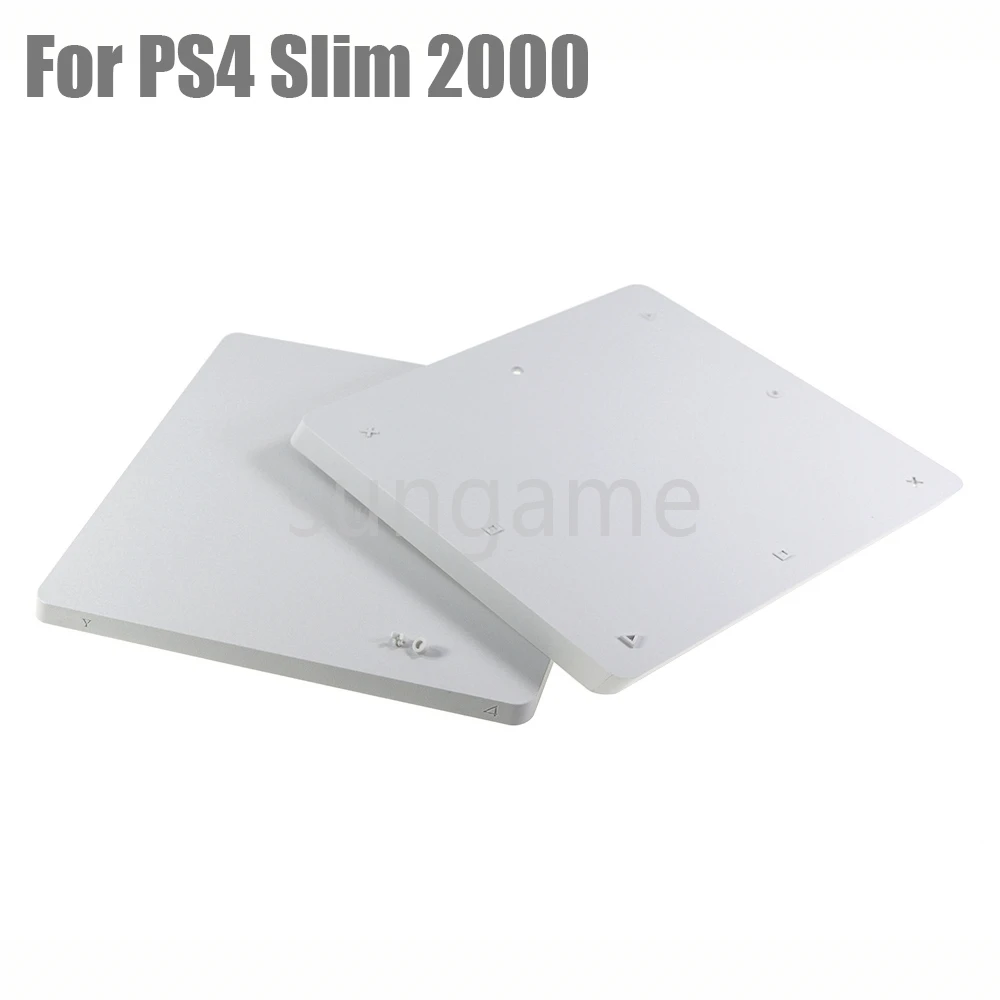مجموعة واحدة كاملة لوحدة التحكم PS4 Slim 2000 باللون الأبيض مع الشعار