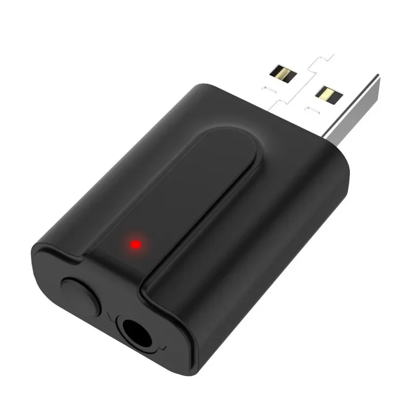 2 in 1 USB Bluetooth Receiver Transmitter Car Bluetooth 5.0 Audio Adapter TV Computer Wireless Bluetooth Converter Plug and Play