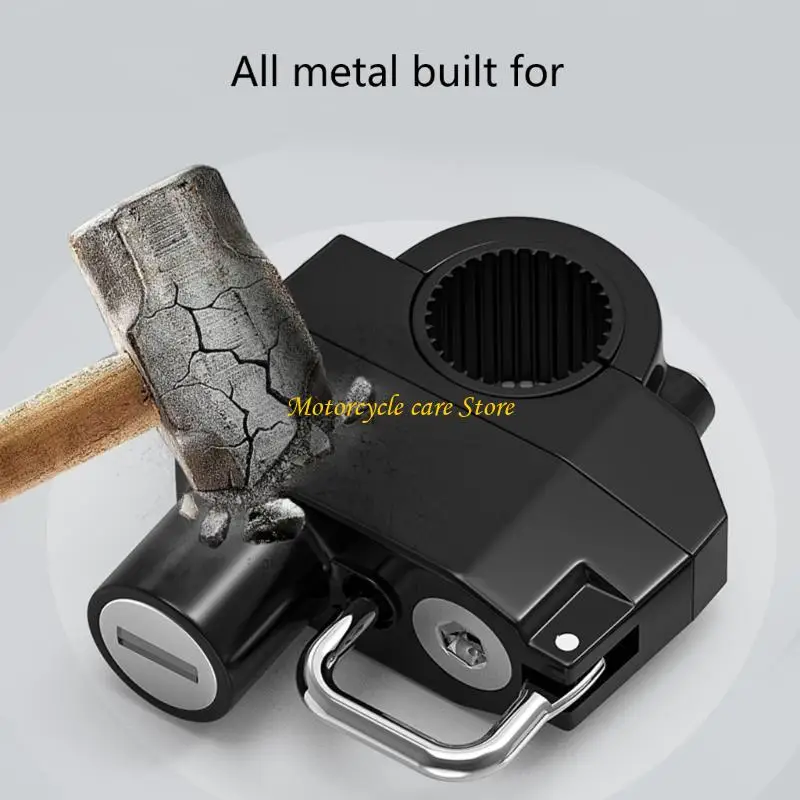 

U75F Upgrades Helmets Padlock for Motorcycles Easy Install Motorbike Helmets Lock