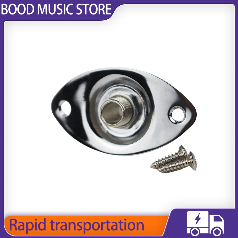 Oval Tlcaster Les Paul Elektrische Gitaar Jack Plaat Ingang Uitgang Jackplate