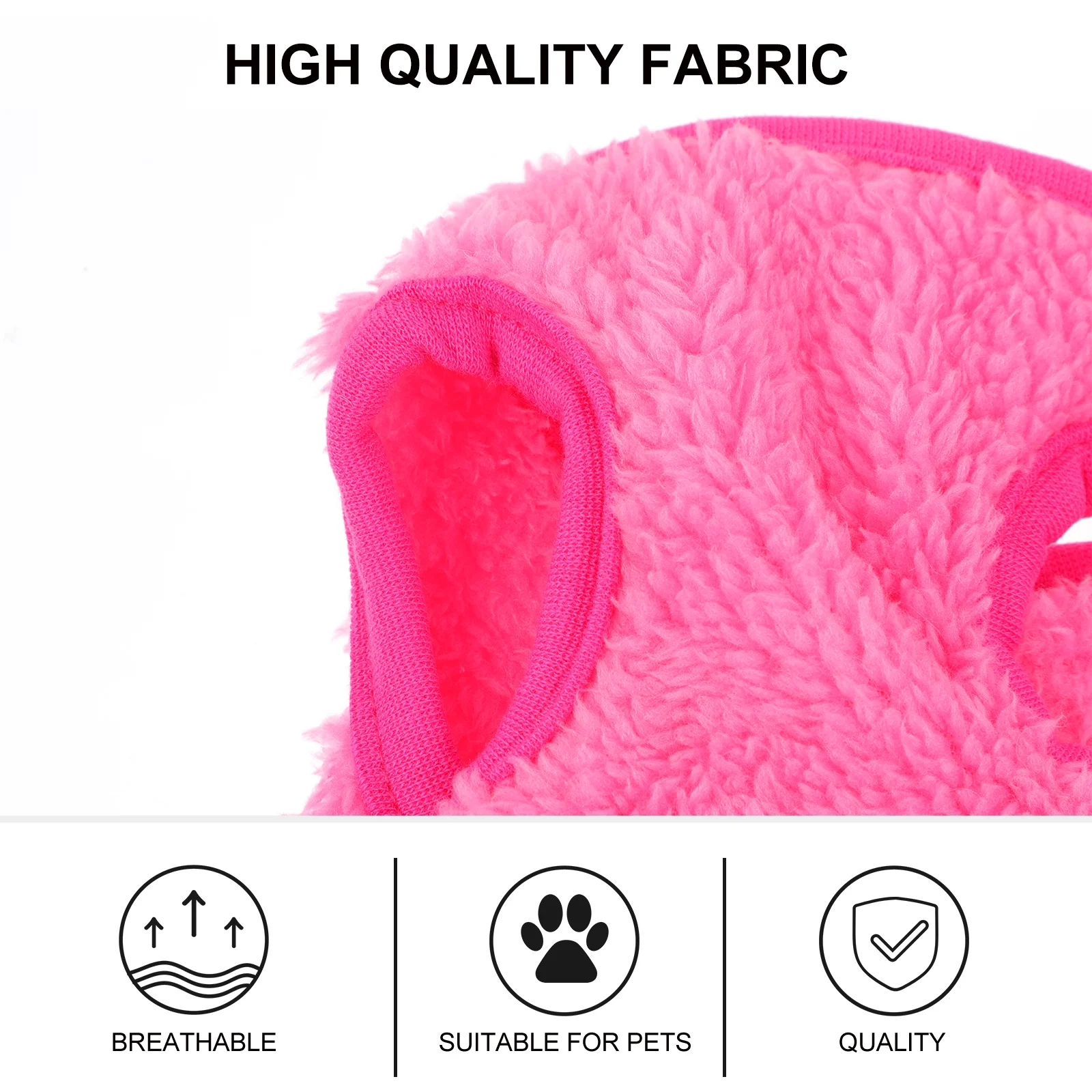 

High Quality Coral Fleece Small Pet Vest Hoodie for Bunny Guinea Pig Rabbit Dog Creative Comfortable Fit All Seasons