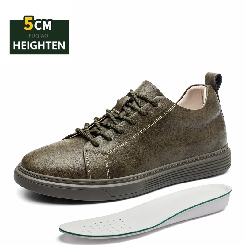 Khaki Elevator Shoes
