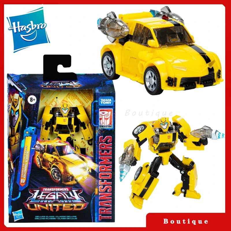 

In stock Hasbro Transformers toysLegacy United Deluxe Class Animated Universe Bumblebee Cybertron Autobots Action Figures