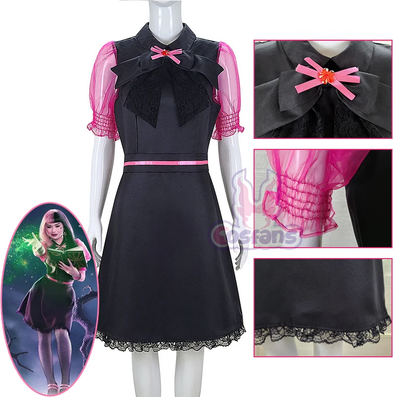 Anime Draculaura Cosplay Monster Costume Vampire Heart High Fantasia Sorceress Dress Women Halloween Carnival Party Clothes