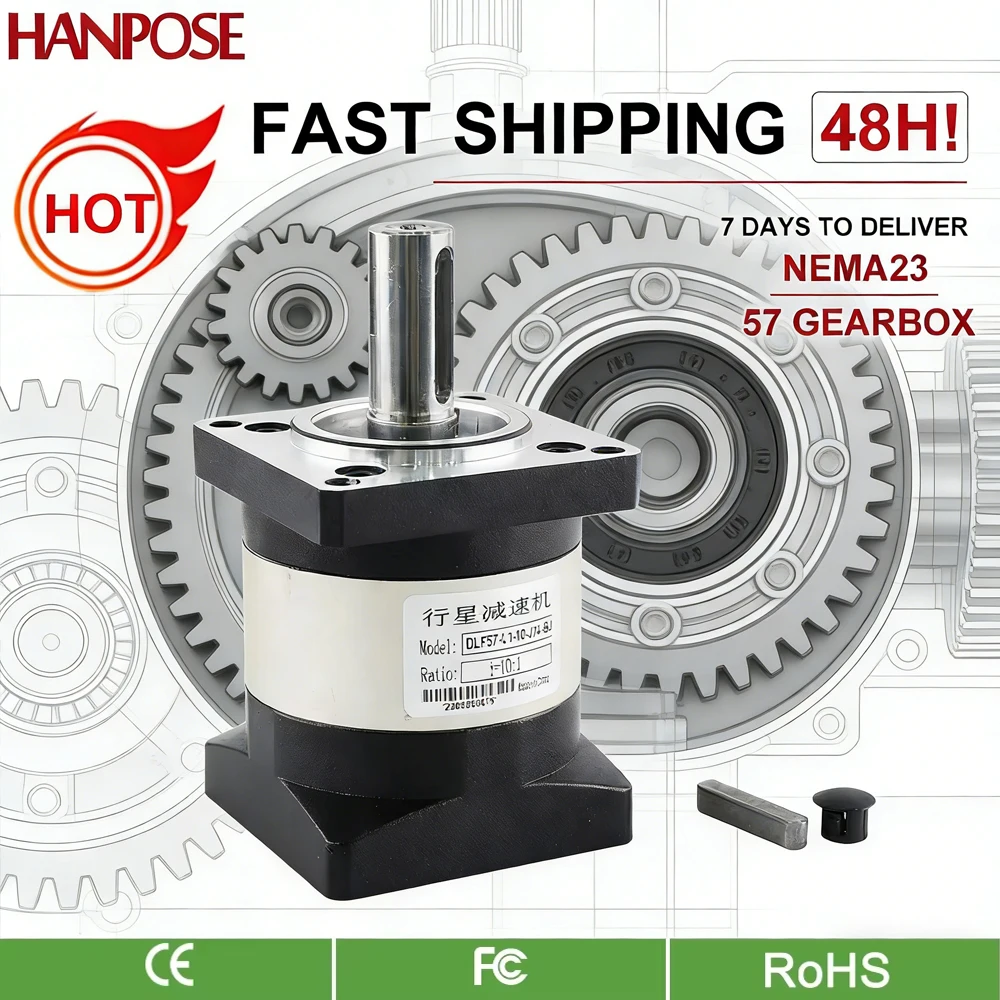 High Precision 57 Reduction Motor 57HG10-1 for Neam23 Stepper Motor Ratio10-1 5-1 Planetary Gearbox OSM Geared For 3D Printer
