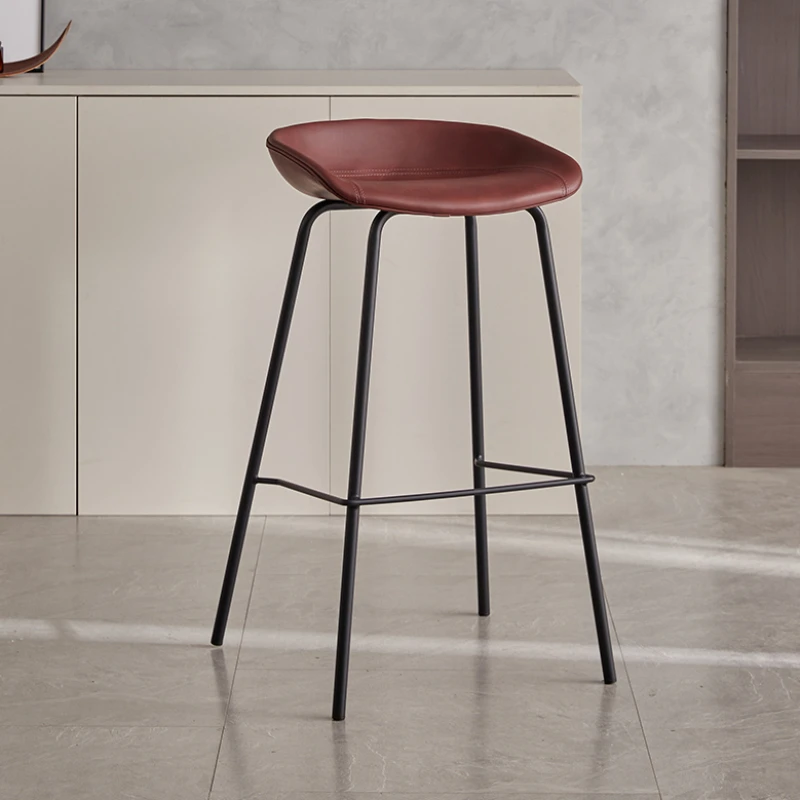 

Nordic Coffee Shop Bar Chairs Stool Minimalistic Design Comfortable Simple Bar Stools High Modern Taburete Alto Salon Furniture