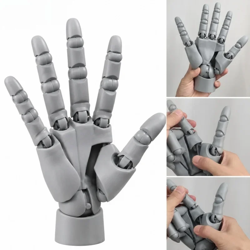 Articulated Hand Model Movable Joints Biomimetic Mannequin Anime Action Figure Plastic Sculpture Drawing Reference Art Display