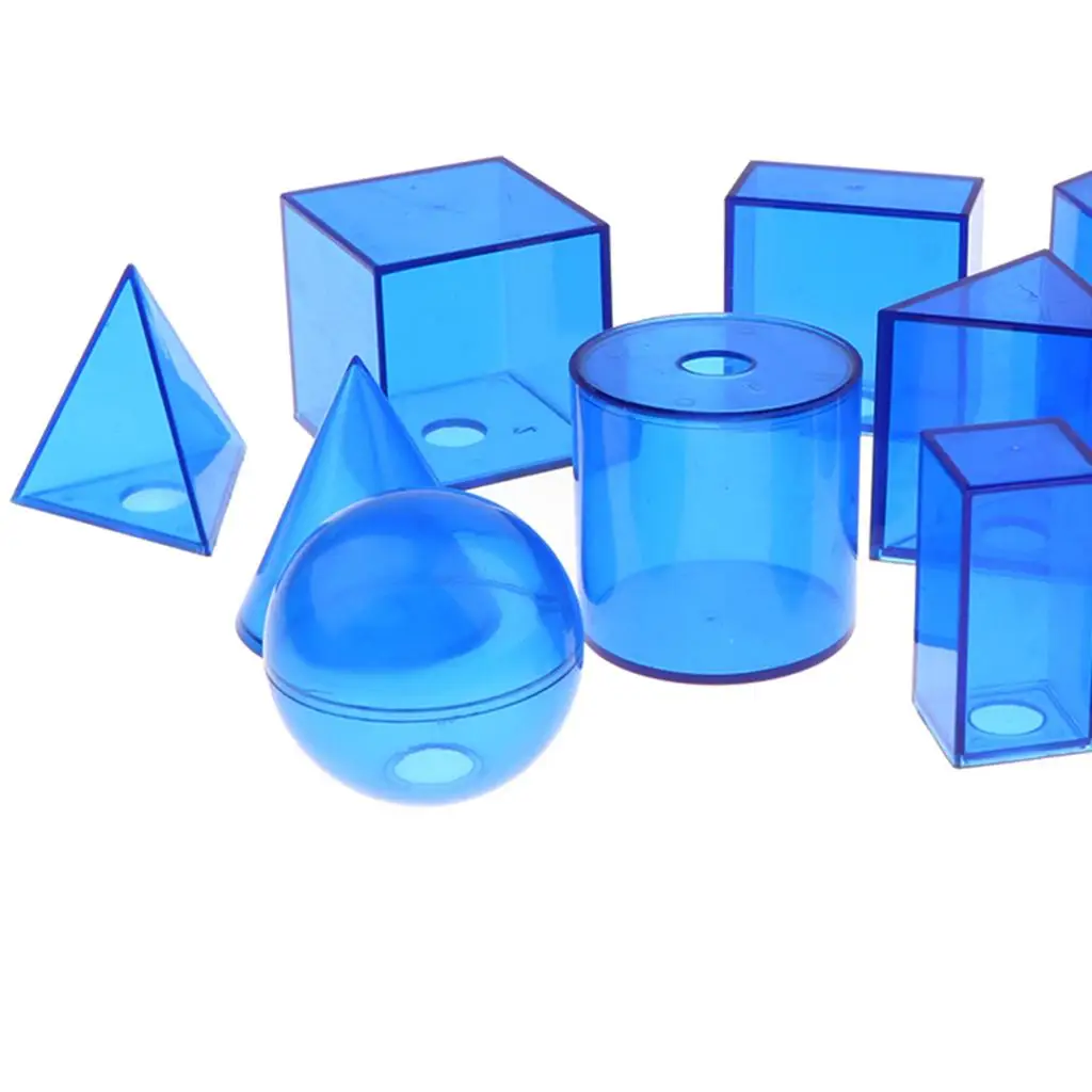 Geometric Shapes Preschool Learning Toys | 12PCS 3D Geometric Solids Math