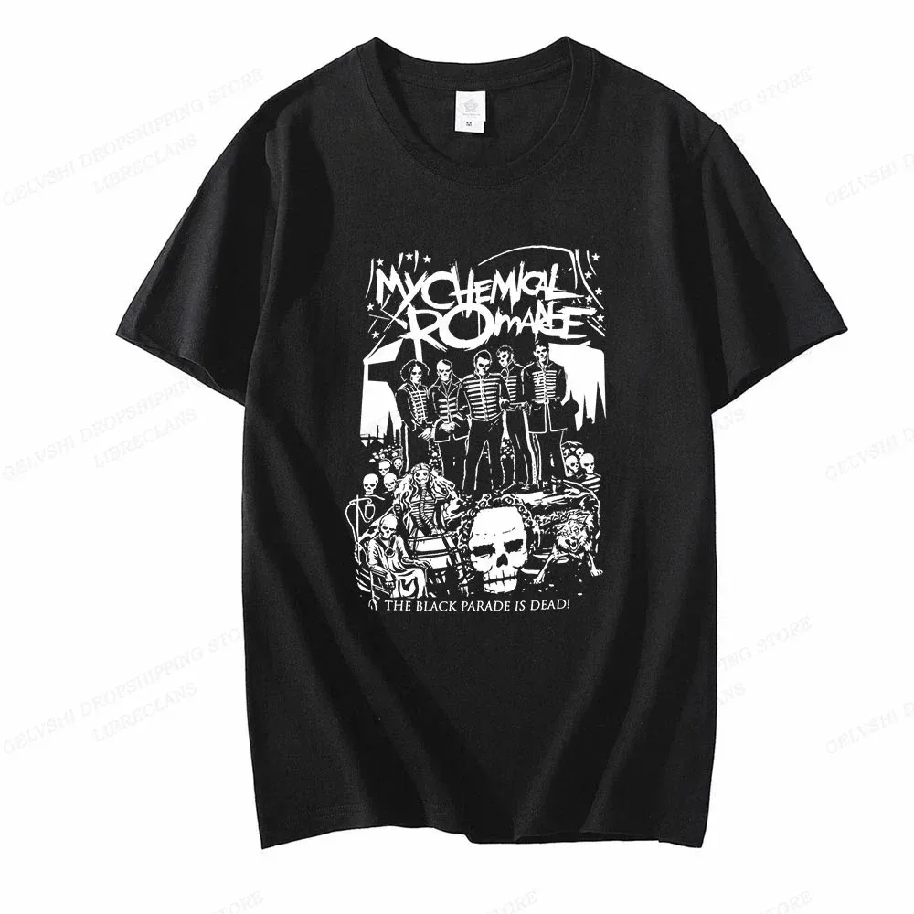 My Chemical Romance T-Shirt Damen T-Shirts Coole Hip-Hop Herren T-Shirts Lässige Sommer Vintage Anime Unisex Mode Y2K Kleidung ﻿ – Detail 7