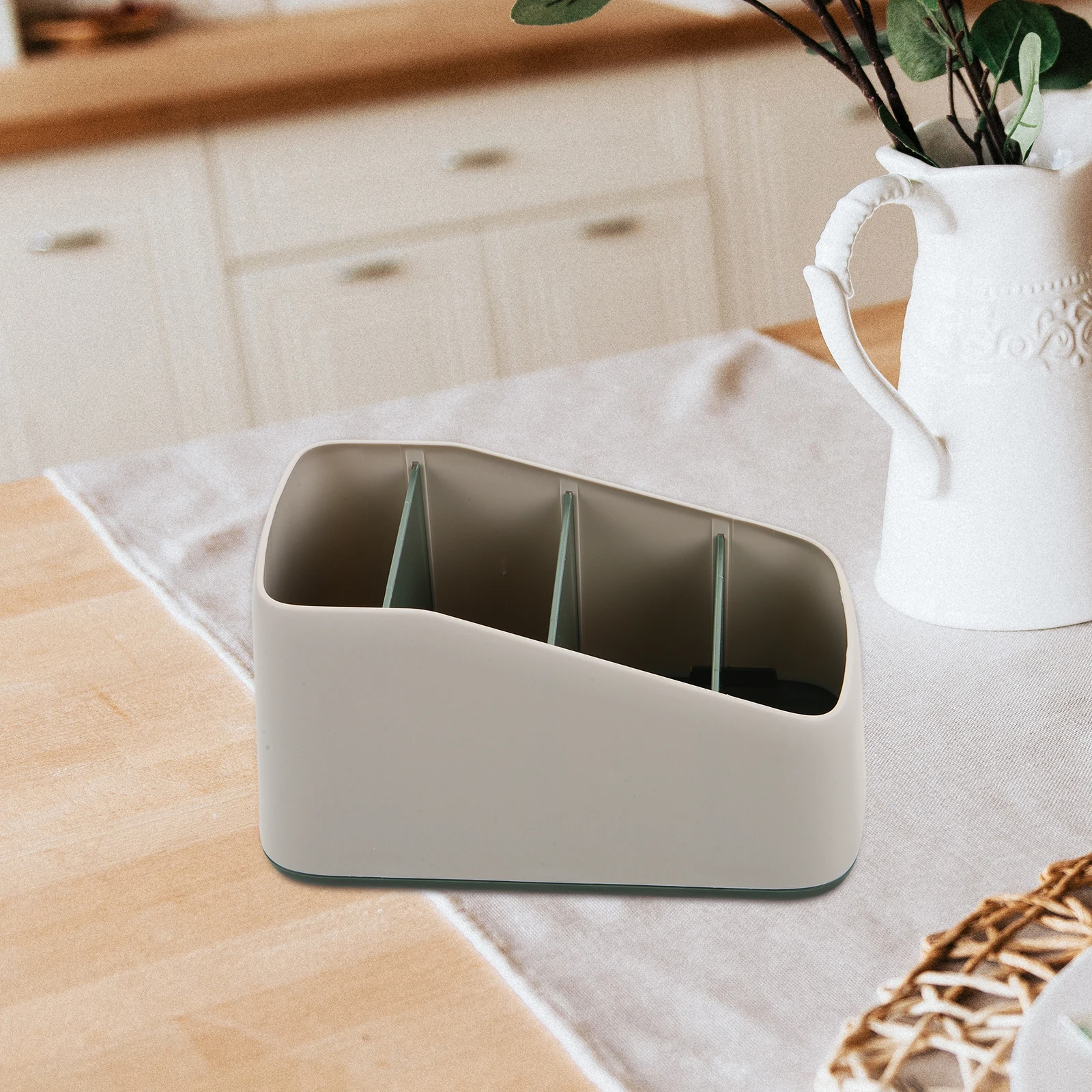 

Remote Control Box Green Creative Plastic Desk Organizer Basket Desktop Storage Basket Household Storage