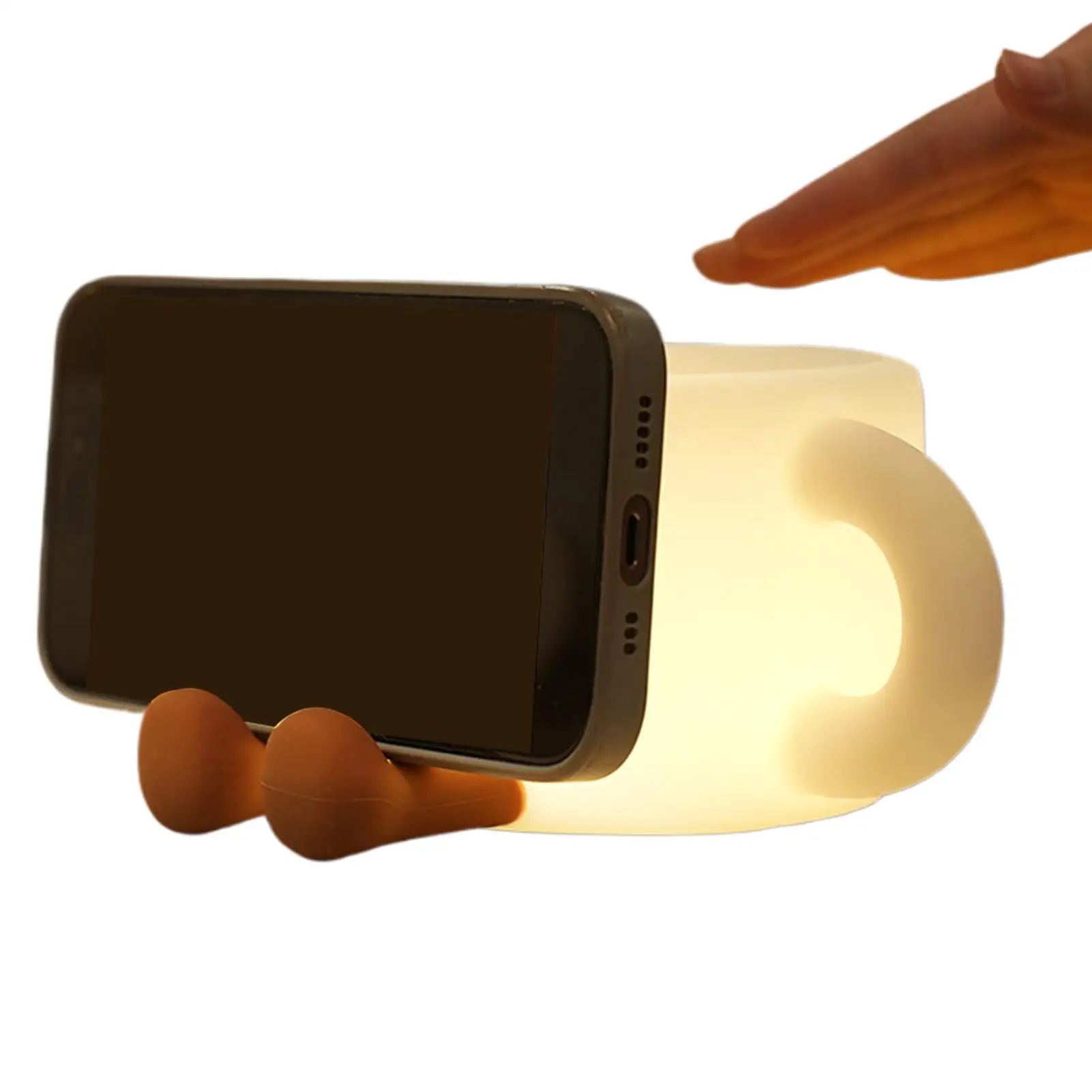 Coffee Cup Silicone Night Light Rechargeable Dimmable Battery Operated Light Color Changing Fun Atmosphere Bedside Night Lamp