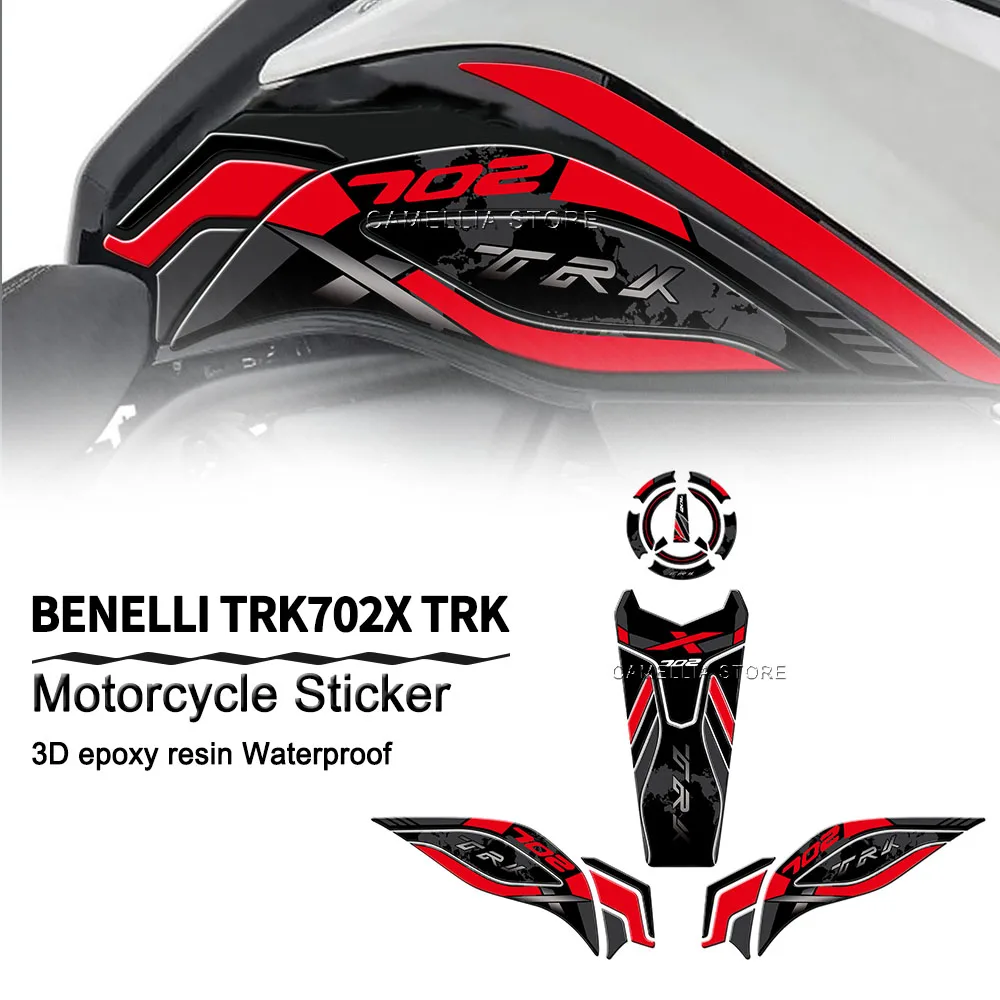 

Motorcycle Sticker Waterproof Motorcycle Tank Pad TRK702X Sticker New Motorcycle Shell Sticker Kit for Benelli TRK702X